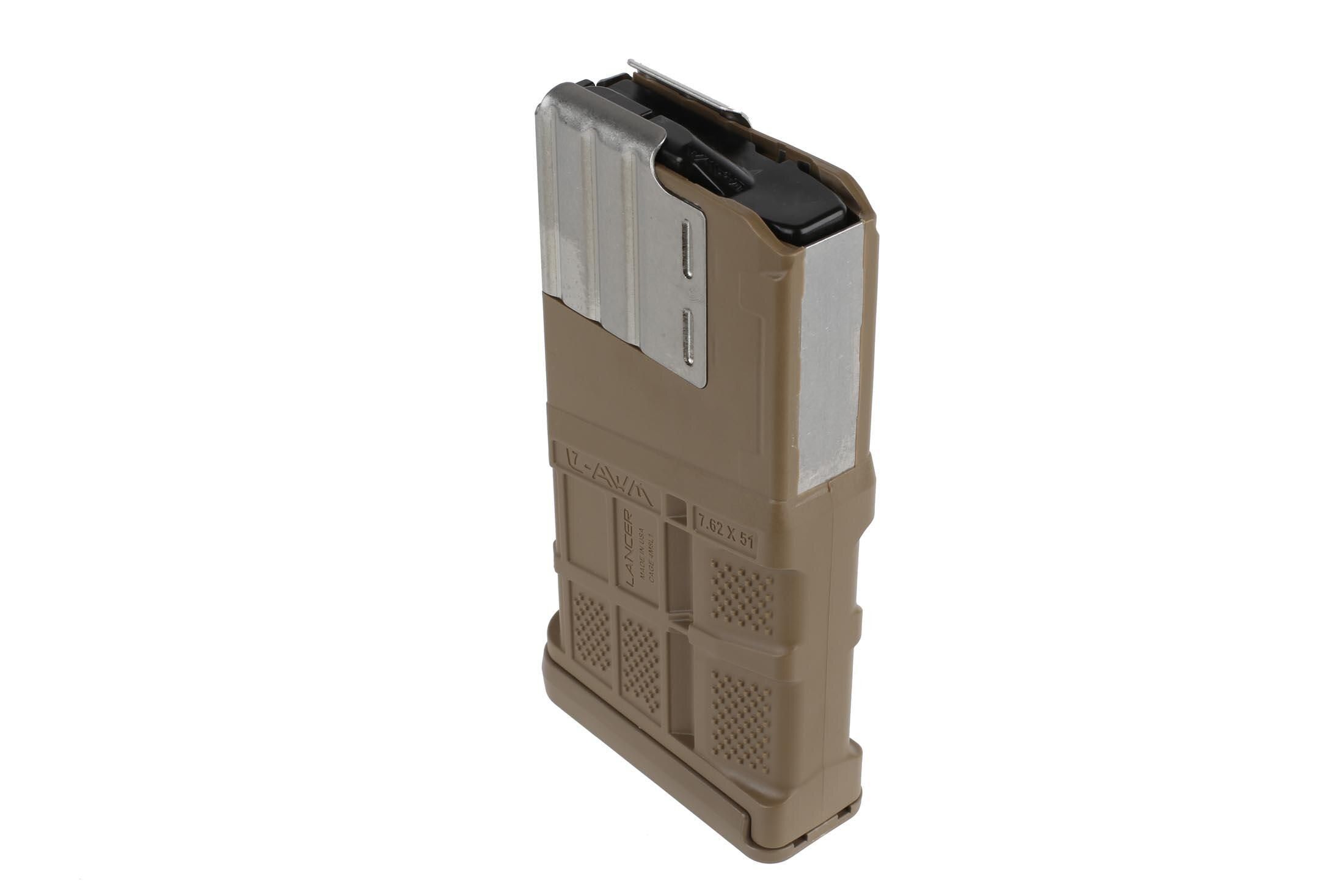 Lancer Systems L7AWM 20-Round Magazine - 7.62 NATO - Flat Dark Earth